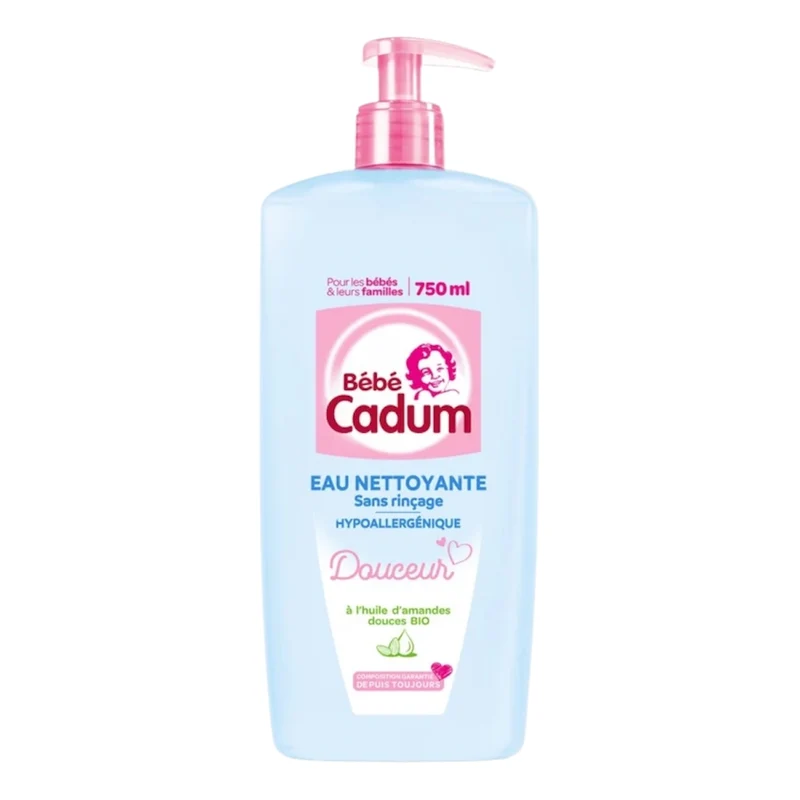 Cadum Bébé Eau Nettoyante À L'Huile D'Amande Douce Bio