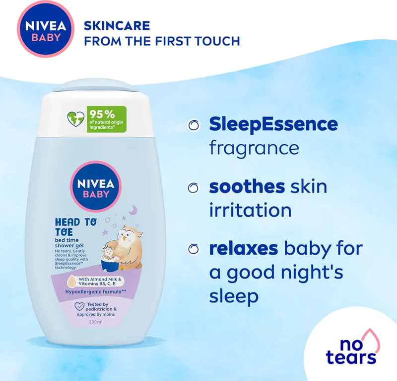 Nivea Baby Bed Time Gel De Douche Corps Et Cheveux