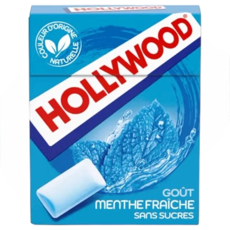 Hollywood 10 Dragées Ice Fresh Parfum Menthe Fraîche Sans Sucres
