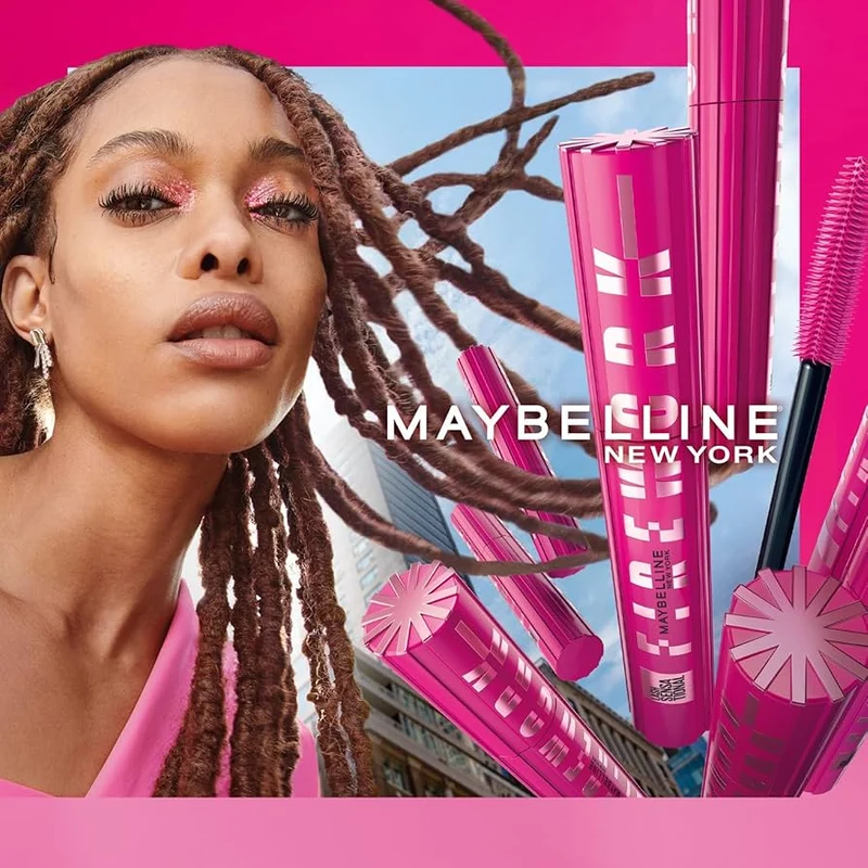 Maybelline New York Mascara Volume & Définition Effet Cils Déployés 360° Tenue 24H Sans Paquet Sensational Firework Very Black