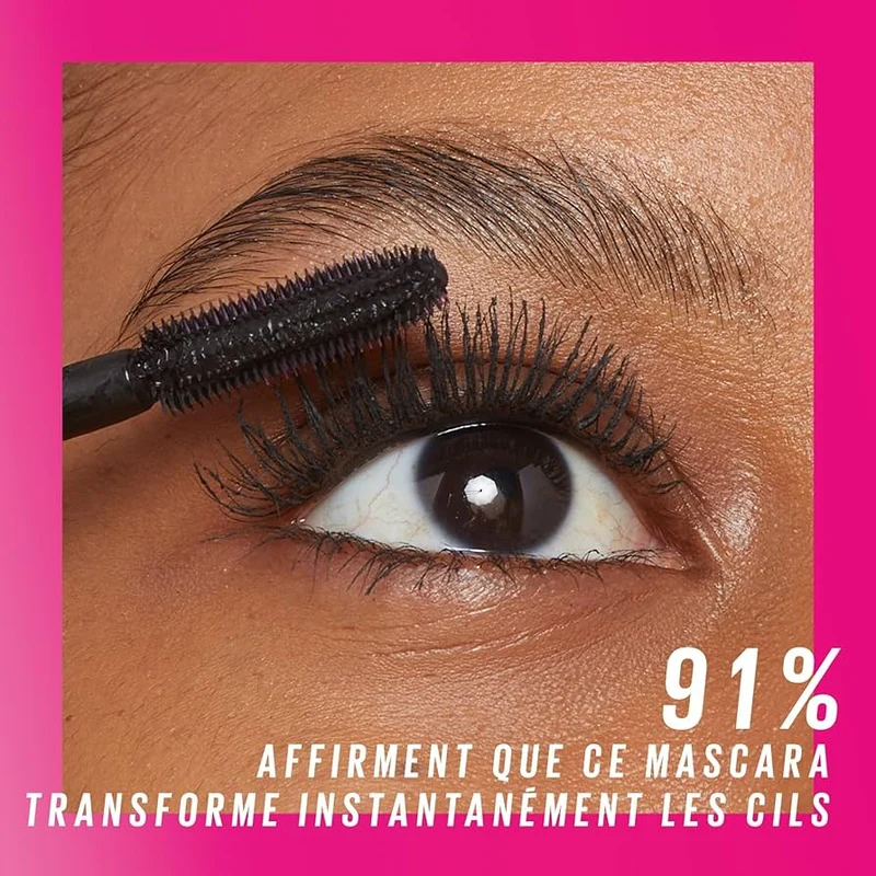 Maybelline New York Mascara Volume & Définition Effet Cils Déployés 360° Tenue 24H Sans Paquet Sensational Firework Very Black
