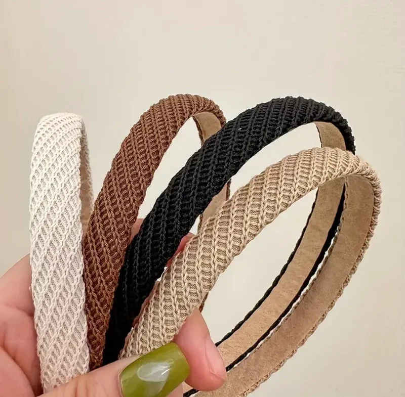 Serre-Tête À Crochet Incliné Stria Convient Pour Le Quotidien Des Femmes Les Fêtes Pour Tous Types De Cheveux 1 Pièce