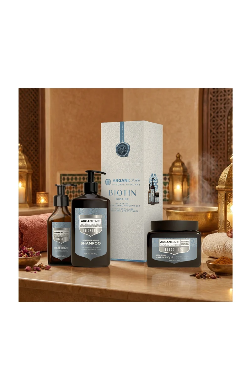 Coffret réparateur - Biotine - Cheveux secs & abîmés - 3 produits