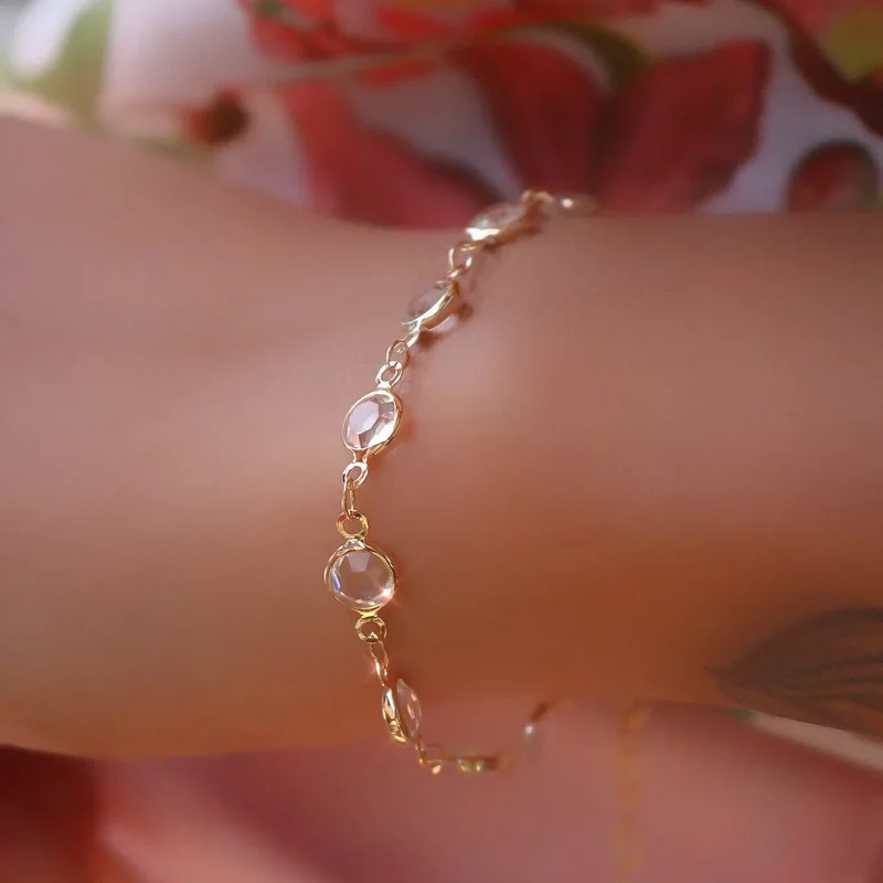 Multi-Channel Crystal Bracelet