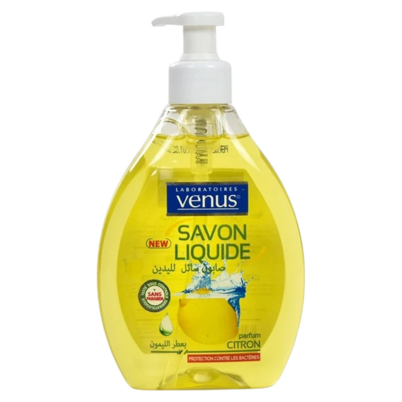 Venus Savon Liquide Protection Contre Les Bactéries Parfum Citron