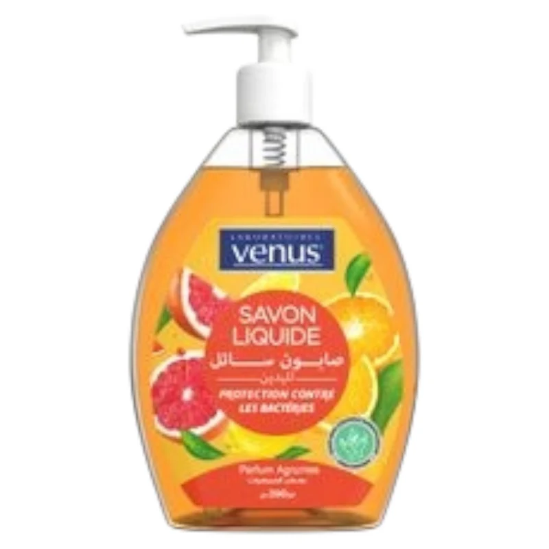 Venus Savon Liquide Protection Contre Les Bactéries Parfum Agrumes