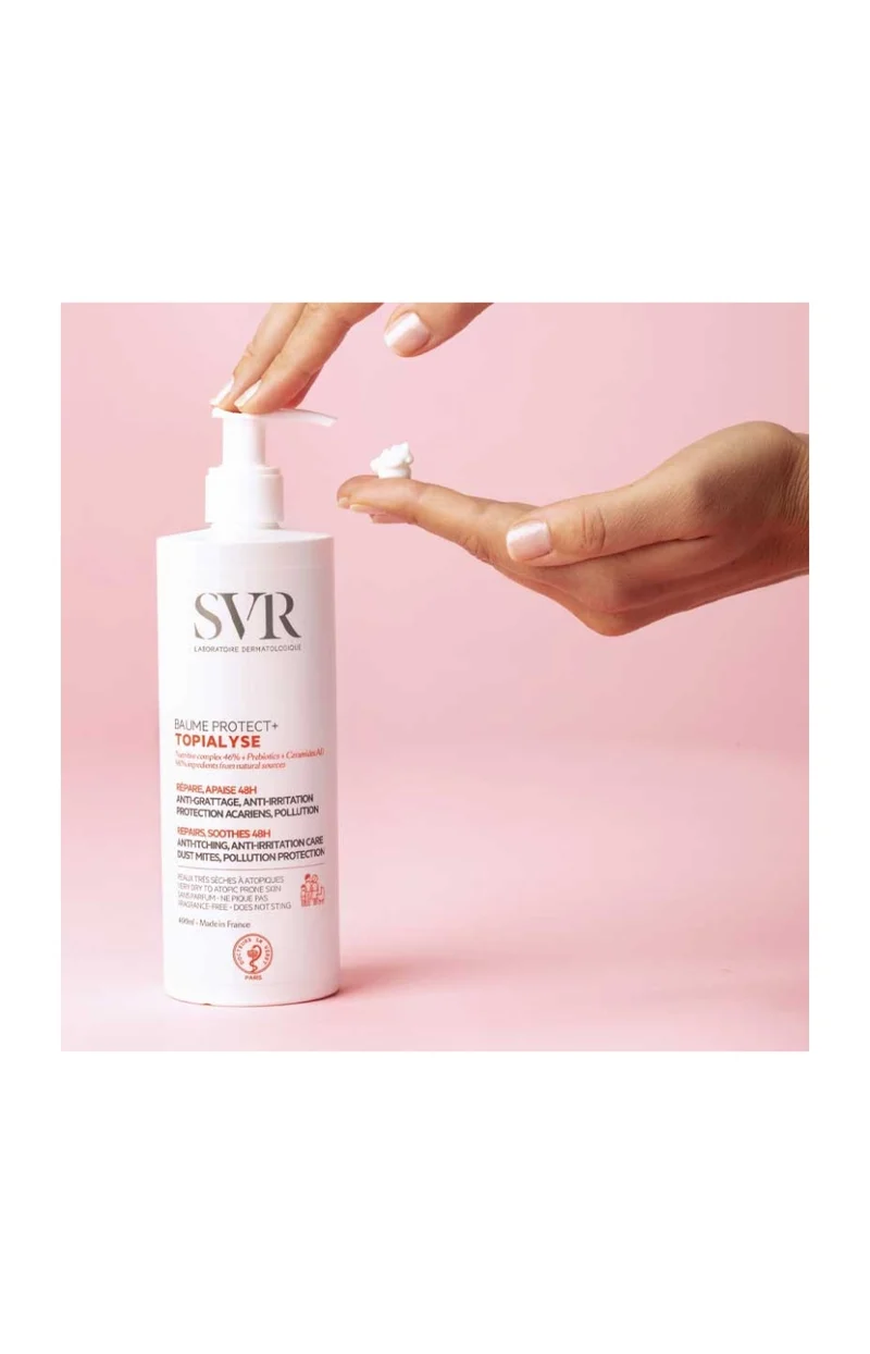 Baume réparateur Protect+ - Topialyse - Peaux sensibles à très sèches - Corps - 400 ml
