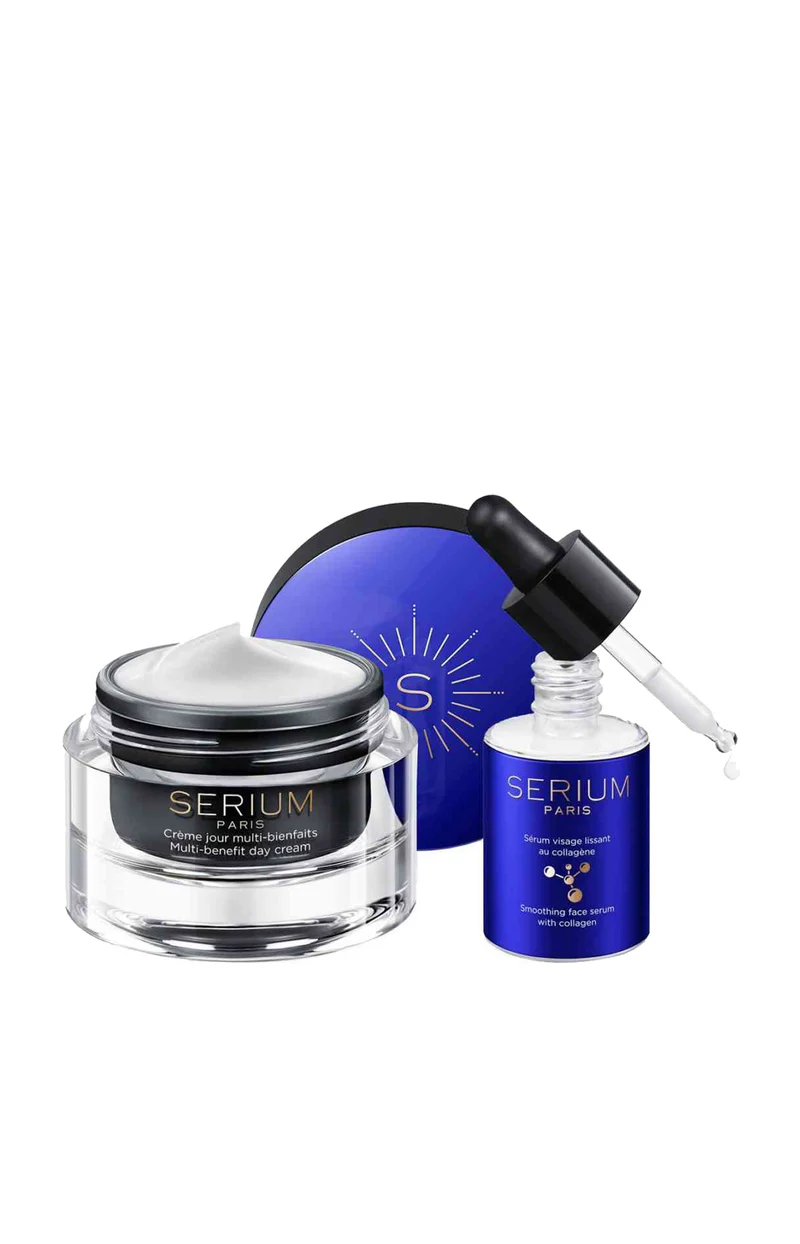 Crème & sérum anti-âge - Acide hyaluronique & collagène - Visage