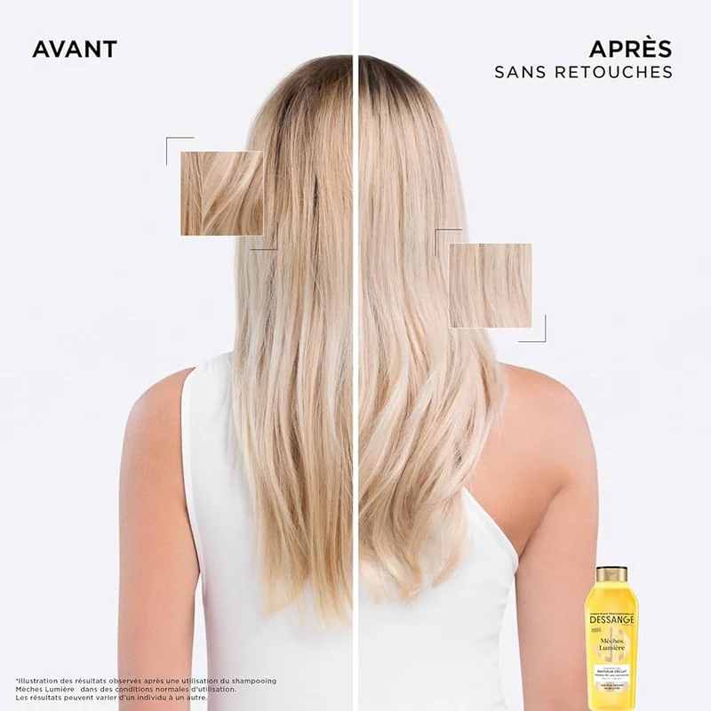 Dessange Shampoing Raviveur D'Éclat Mèches Lumière Extrait De Calendula & Filtre Uv