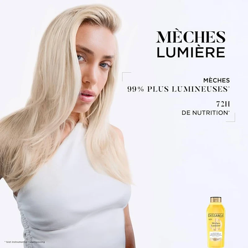 Dessange Shampoing Raviveur D'Éclat Mèches Lumière Extrait De Calendula & Filtre Uv