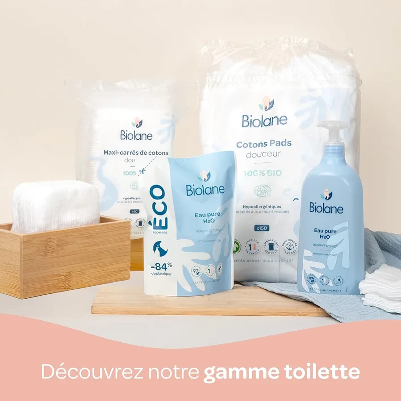 Biolane Eau Pure H2O Nettoyante Sans Rinçage
