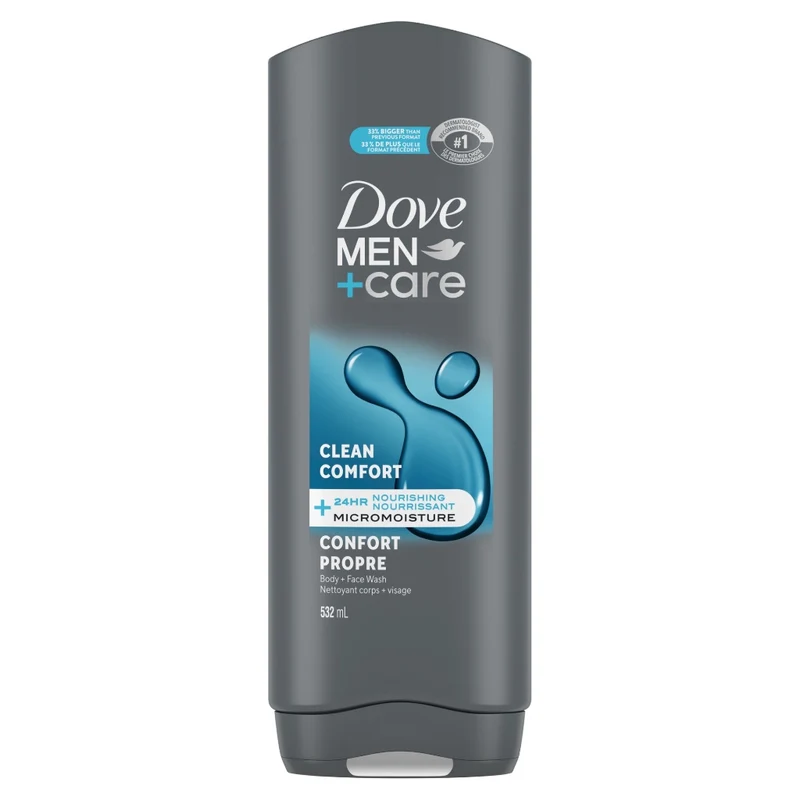 Dove Men+Care Clean Comfort Gel Douche Corps Et Visage