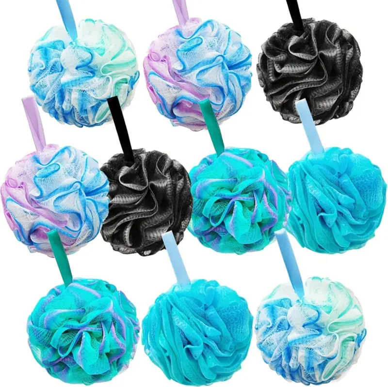 Éponges De Luffa En Forme De Fleur Chouchou Boules De Douche En Filet 1Pc