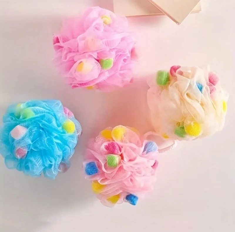 Boules D'Éponge De Bain Colorées Pour Enfants Chouchou 1Pc