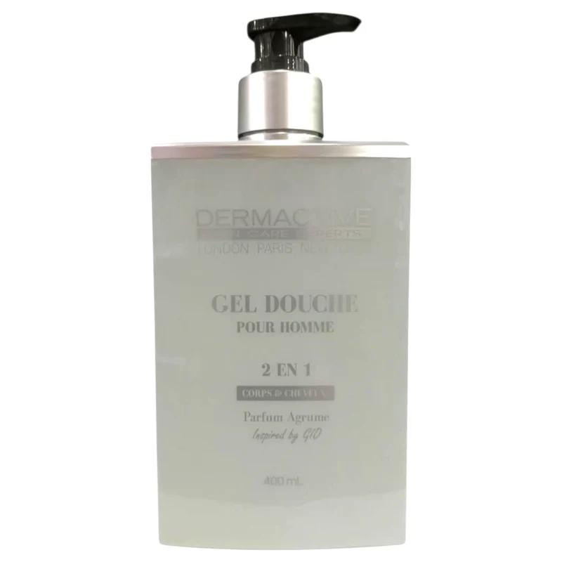 Dermactive London Paris New York Gel Douche Pour Homme Corps & Cheveux Lnspired By Gio
