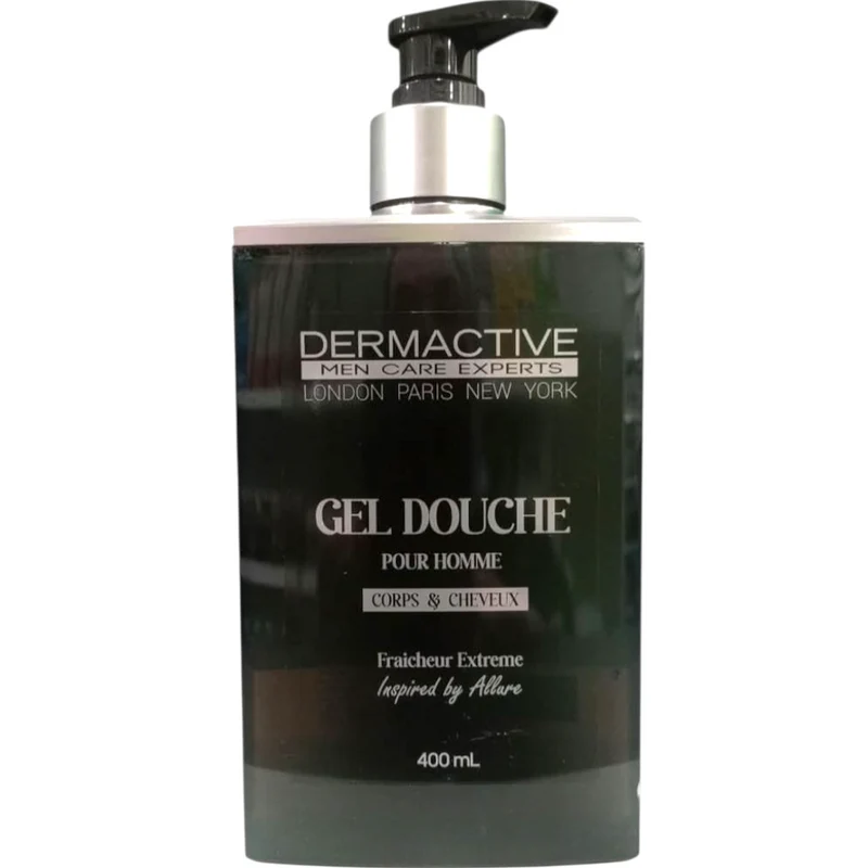 Dermactive London Paris New York Gel Douche Pour Homme Corps & Cheveux Fraicheur Extrême