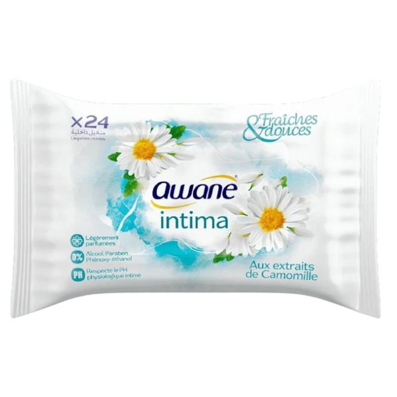 Awane Lingettes Intima Camomille X24