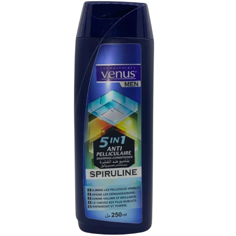 Venus Men Shampooing Anti-Pelliculaire 5En1 Spiruline