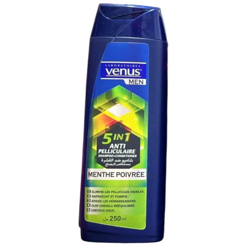 Venus Men Shampooing Anti-Pelliculaire 5En1 Menthe Poivrée