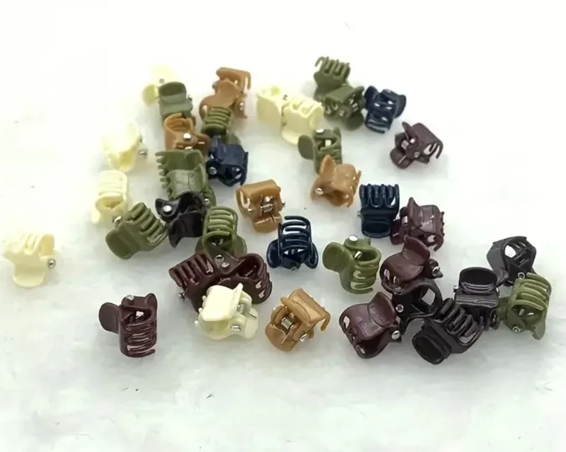 10 Pinces À Cheveux Miniatures Colorées