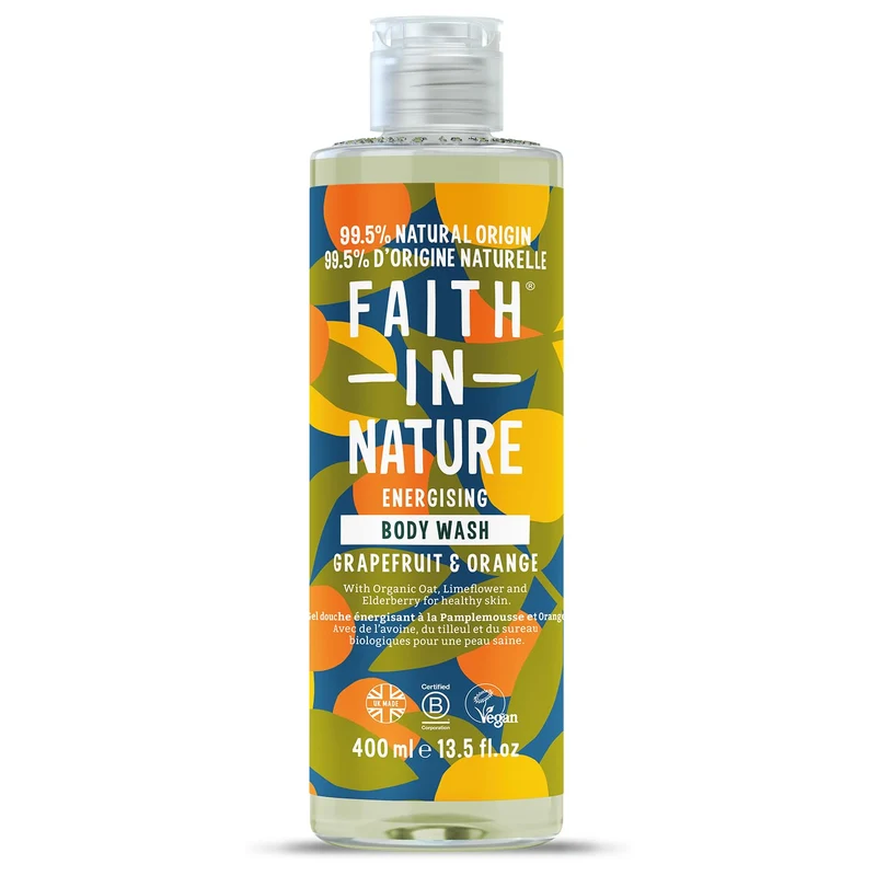 Faith In Nature Gel doccia Pompelmo e Arancia 400 ml — Gel doccia