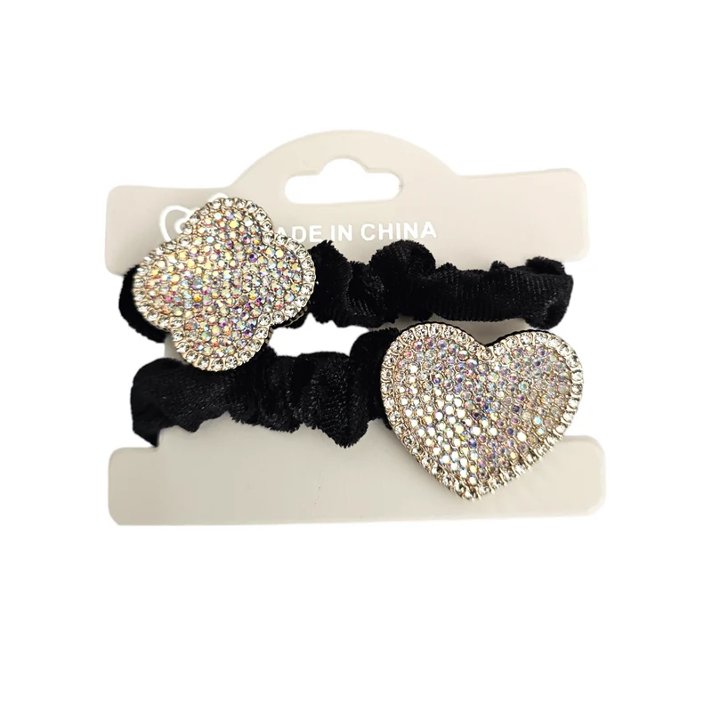 2Pcs Élastiques À Cheveux En Soie Couleur Unie Bandeaux Pour Queue De Cheval Pour Cheveux Épais Et Fins Accessoires Pour Cheveux Femmes Filles