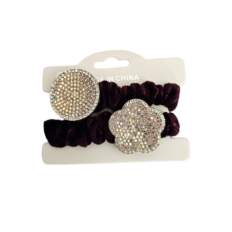 2Pcs Élastiques À Cheveux En Soie Couleur Unie Bandeaux Pour Queue De Cheval Pour Cheveux Épais Et Fins Accessoires Pour Cheveux Femmes Filles