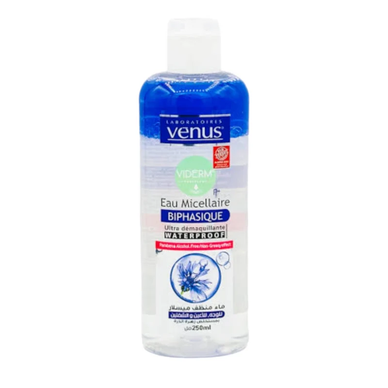 Venus Viderm Eau Micellaire Biphasique Ultra Démaquillante Waterproof