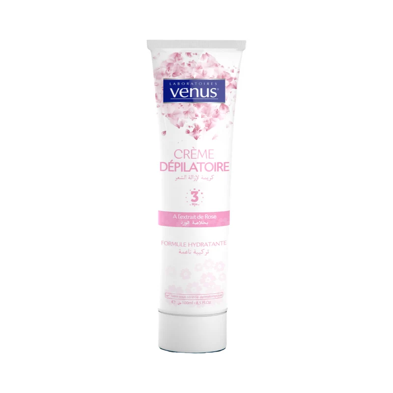 Venus Créme Dépilatoire Formule Hydratante De Rose