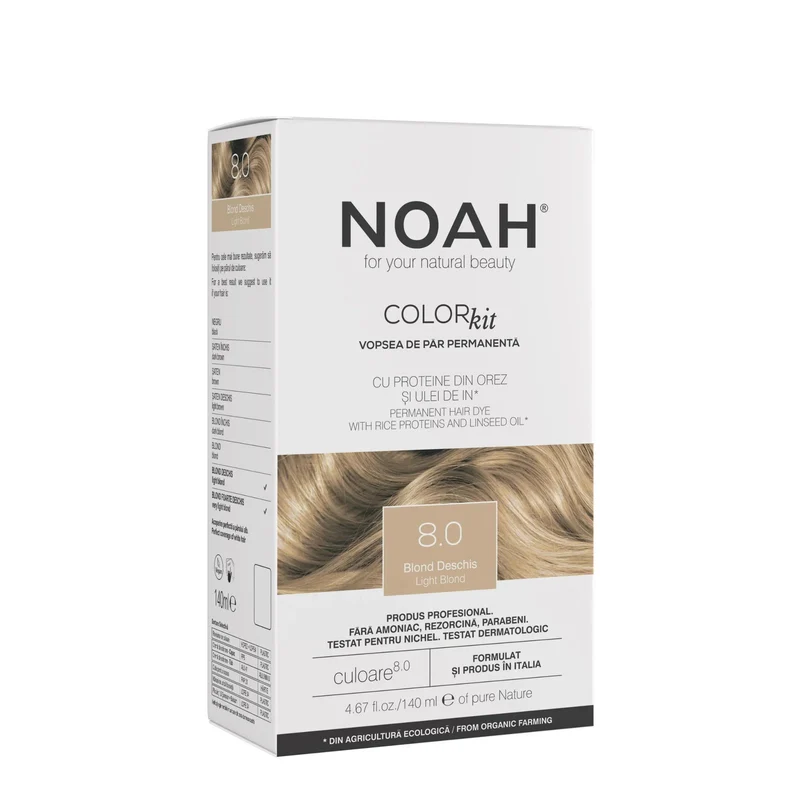 Noah Colorazione permanente capelli 8.0 Biondo Chiaro 140 ml — Colorazione capelli