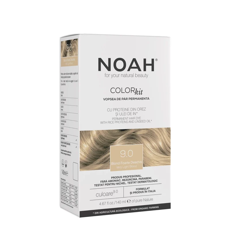 Noah Colorazione permanente capelli 9.0 Biondo Chiarissimo 140 ml — Colorazione capelli