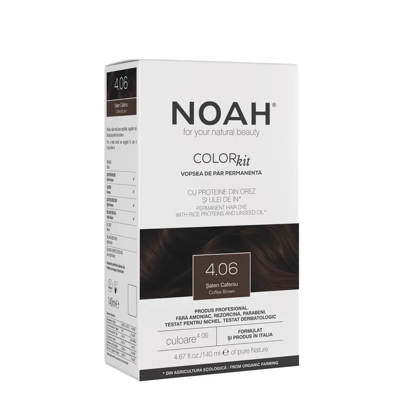 Noah Colorazione permanente capelli 4.06 Castano Marrone 140 ml — Colorazione capelli