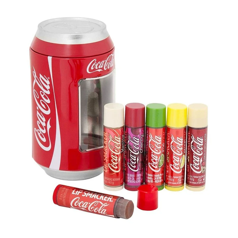 Lip Smacker Set 6 Lucidalabbra Aromatizzati Latta — Lucidalabbra