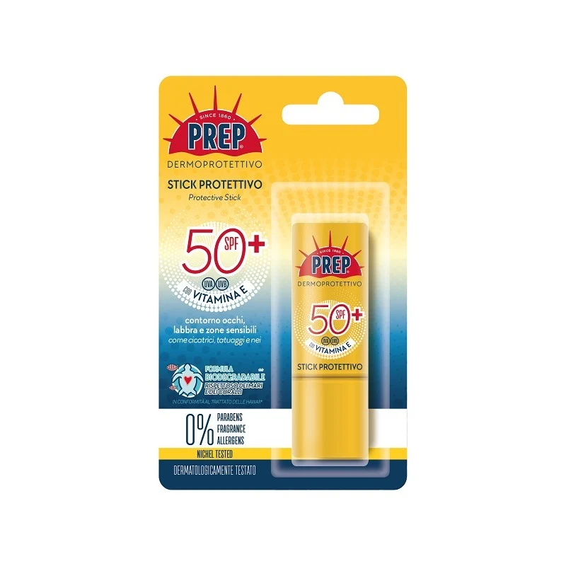 Prep Stick Protettivo Contorno Occhi Labbra Zone Sensibili 9 ml SPF50+ — Solare
