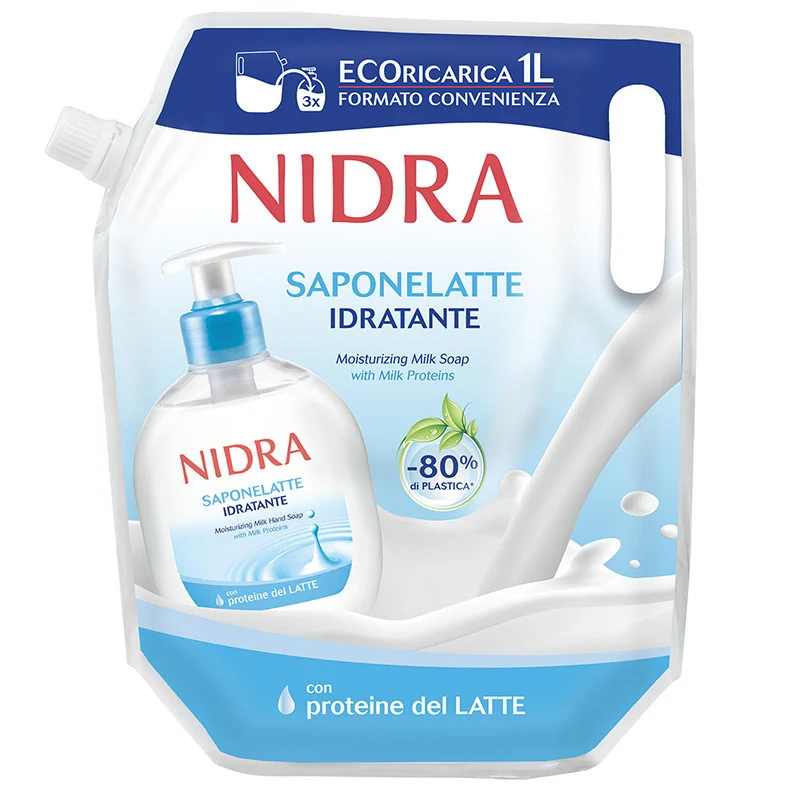 Nidra Sapone Liquido Eco Ricarica 1 lt — Sapone liquido