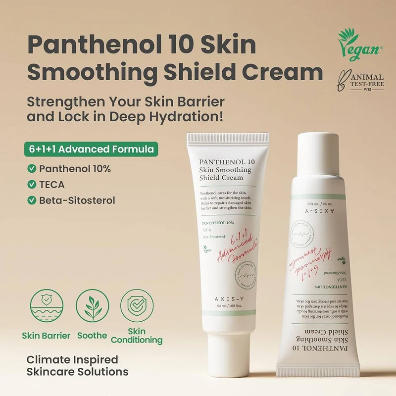 Axis y Panthenol 10 Crema Scudo Levigante per la Pelle — Crema Viso