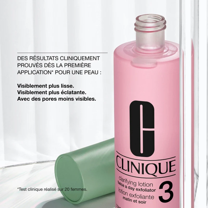 Clinique Clarifying 3 Lozione Esfoliante Pelle da Normale a Oleosa 400 ml — Lozione viso