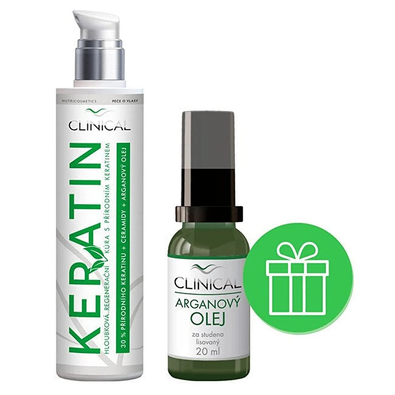 Clinical Keratin treatment 100 ml + olio di Argan 20 ml — Trattamento capelli