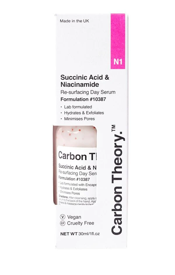 Carbon Theory Siero Giorno Acido Succinico Niacinamide 30 ml — Siero viso