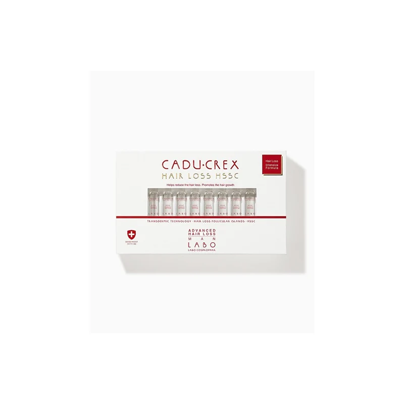 Cadu-crex Trattamento per la grave caduta dei capelli negli uomini Perdita di capelli HSSC 20 x 3,5 ml — Trattamento anticaduta