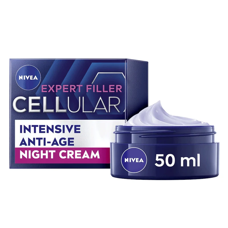 Nivea Cellular Anti-Age Crema notte ringiovanimento della pelle 50 ml — Crema viso