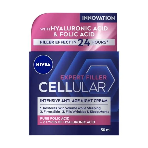 Nivea Cellular Anti-Age Crema notte ringiovanimento della pelle 50 ml — Crema viso