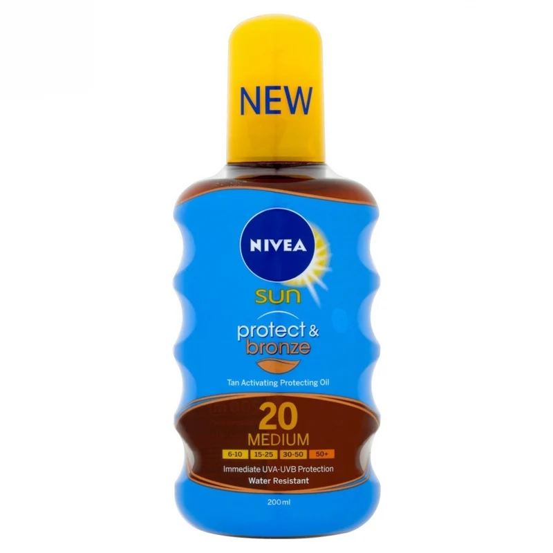 Nivea Olio Solare Protettivo Abbronzante SPF 20 200 ml — Olio Solare