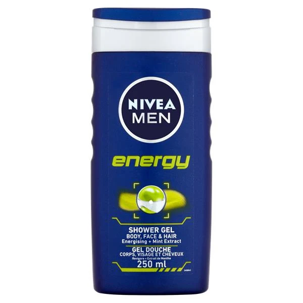 Nivea Men Energy 250 ml Uomo — Gel doccia