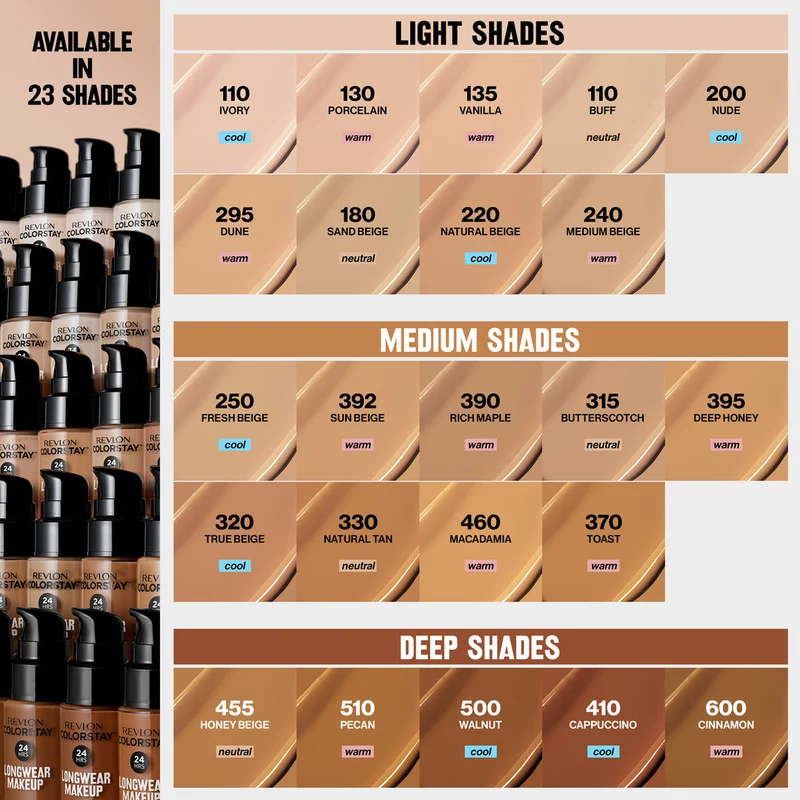Revlon professional Colorstay 24h Make-up SPF 20 330 Natural Tan — Fondotinta