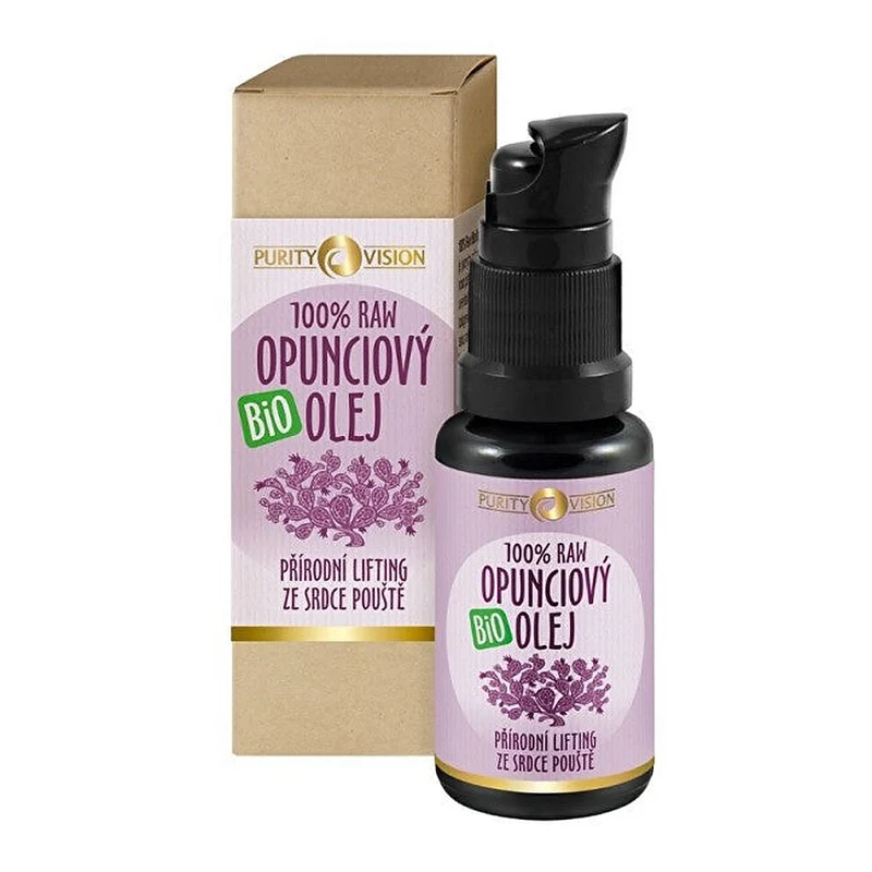 Purity vision Olio di fico d'India biologico grezzo roll-on 5 ml — Olio