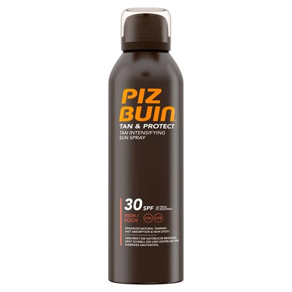 Piz Buin Tan & Protect Spray Solare Intensificatore di Abbronzatura SPF 30 150 ml — Spray Solare