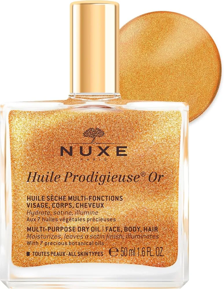 Nuxe Huile glitter Prodigieuse OR 50 ml — Olio secco multifunzione