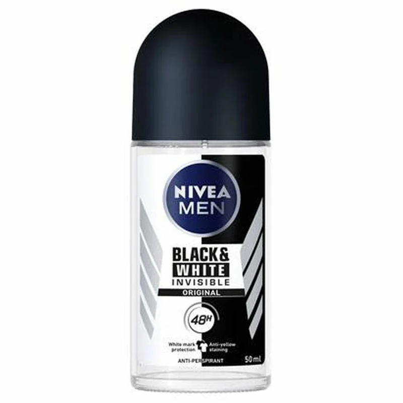 Nivea Invisible For Black & White Power Roll-On Deodorante 50ml — Deodorante antitraspirante