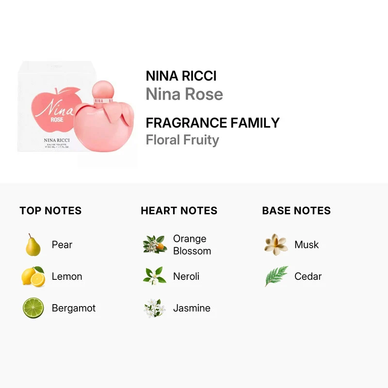 Nina ricci Nina Rose Eau de Toilette Donna 30 ml — Eau de Toilette